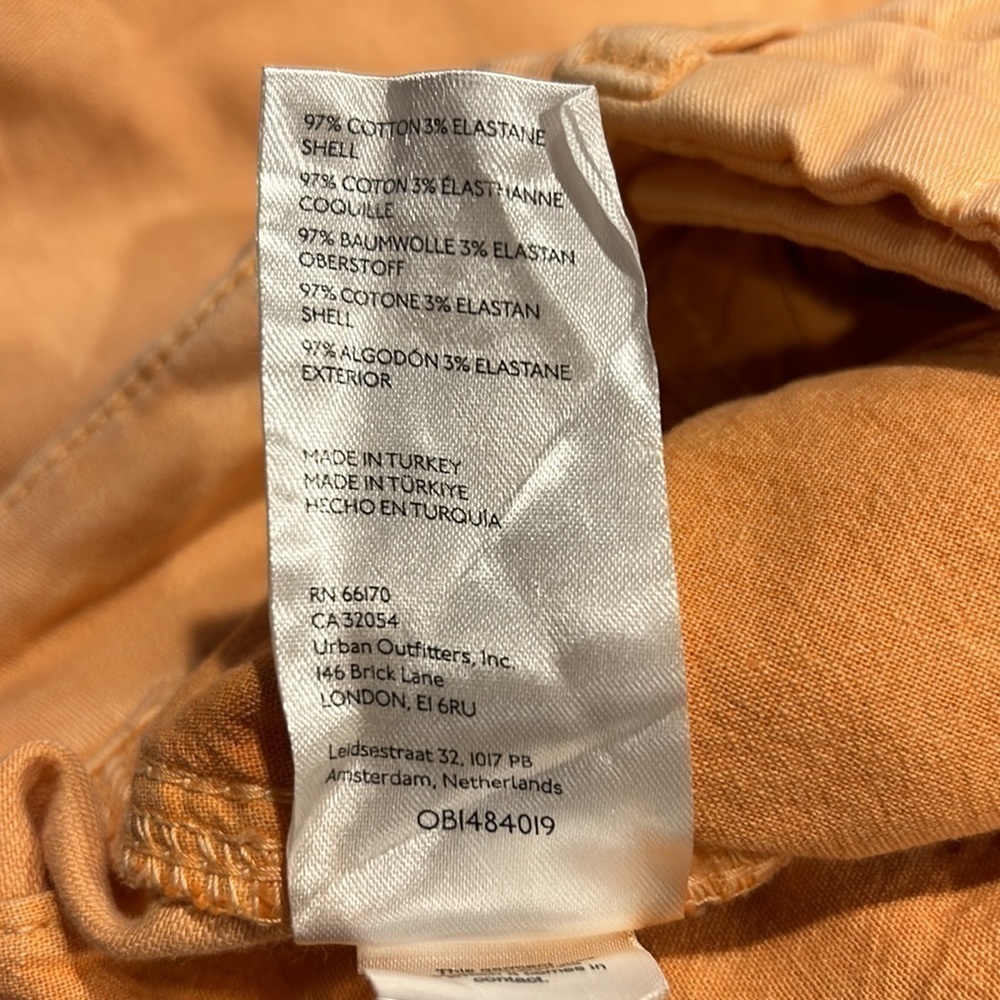 Free People Addy Chino Pants Size 4 Coral NWT - Picture 14 of 14